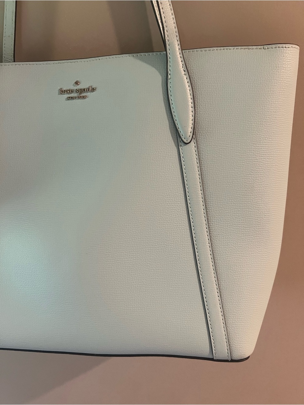 kate spade Pale Blue Leather Tote with Dual Straps - Picture 2 of 12